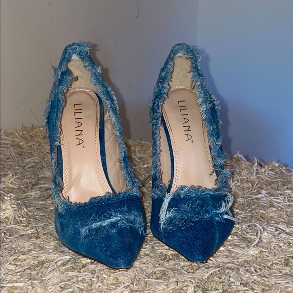 Jean denim pumps